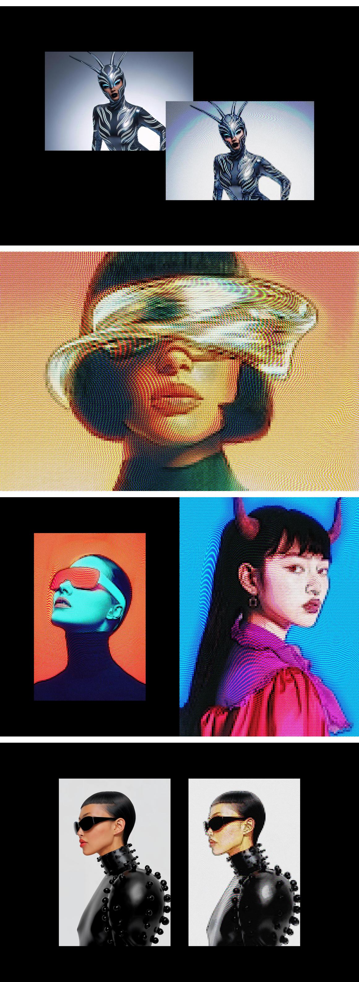 Pixelated Screen Photo Effect