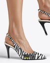 Pair of Slingbacks on Woman's Legs Mockup