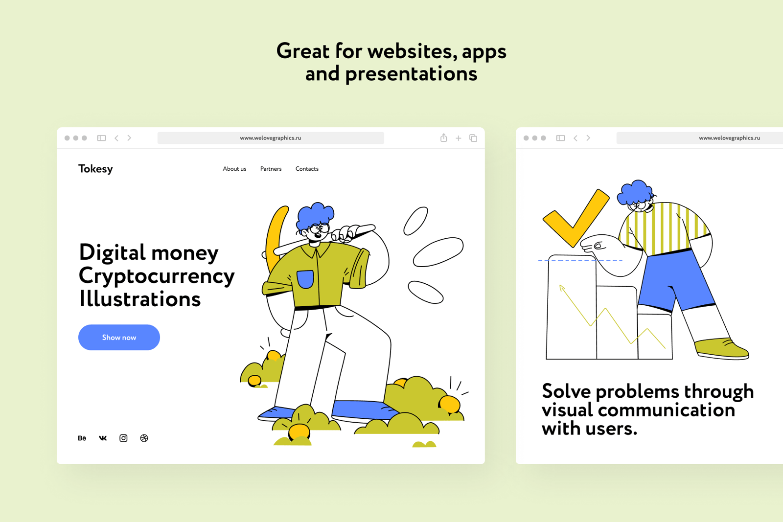 Tokesy Cryptocurrency Illustrations