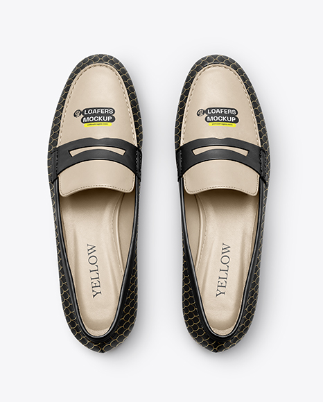 Women's Leather Loafers Mockup - Leather jacket mockup