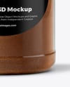 Plastic Jar with Ground Cloves Mockup