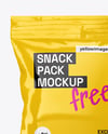 Glossy Snack Pack Mockup