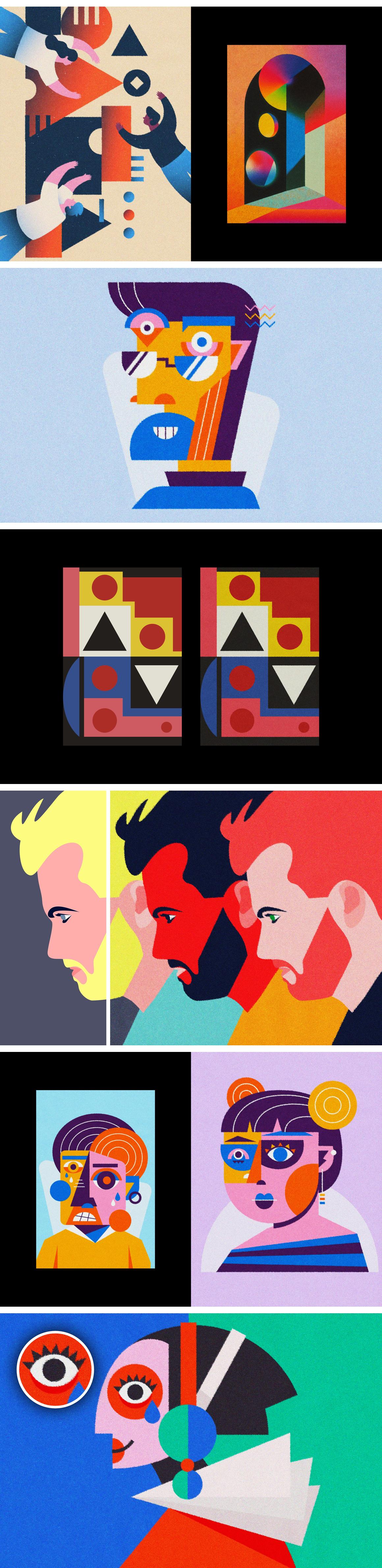 Diffused Print Design Effect