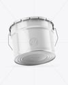 Glossy Tin Can w/ Metallic Handle Mockup