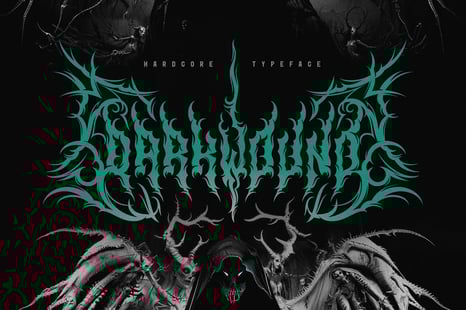 Darkwound - Hardcore Font - Aggressive font