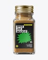 Square Glass Jar with Ground Cumin Mockup