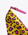Wedge Heel Shoe with Shoe Box Mockup