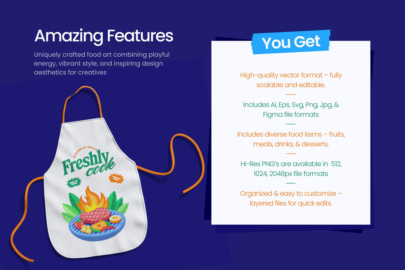 Food Illustration Art Set