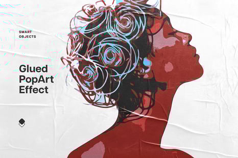 Glued Pop Art Poster Photo Effect - Add-Ons