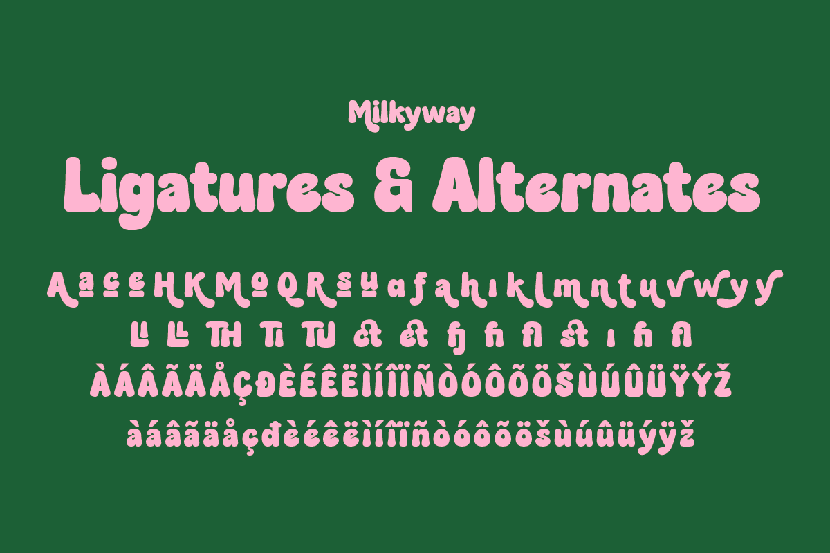 Milkyway - Bubbly Bold Font
