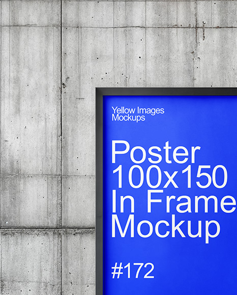 Advertising Stand with Poster Mockup