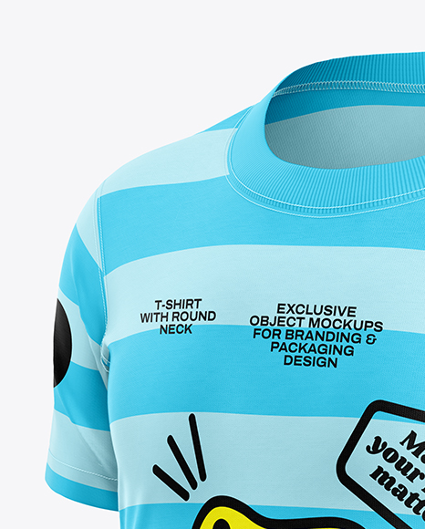 Kids T-Shirt Mockup - Half Side View