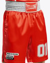 Man Wearing Boxing Kit with Jersey and Shorts Mockup