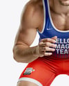 Man Wearing Wrestling Uniform Mockup