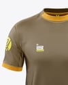 Round Collar Soccer Jersey Mockup