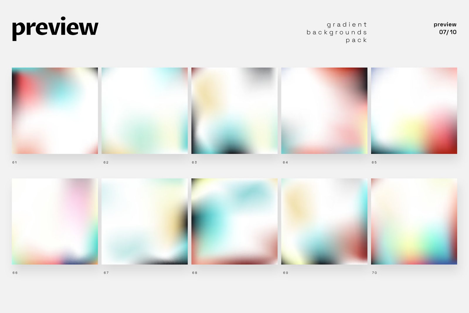 100 Vector Gradients