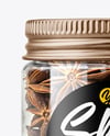 Plastic Jar with Star Anise Mockup