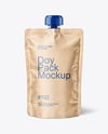 Kraft Paper Doy Pack Mockup