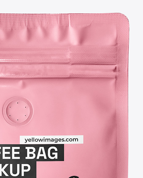 Matte Coffee Bag Mockup