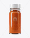 Clear Glass Jar with Cayenne Pepper Mockup
