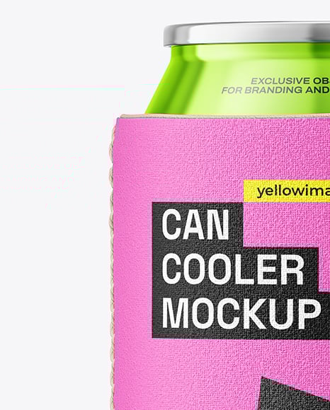 Fabric Stubby Holder - 330ml Can Cooler Mockup
