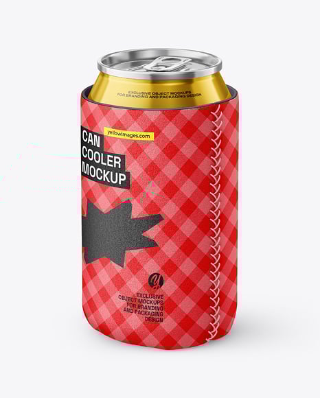 Fabric Stubby Holder - 330ml Can Cooler Mockup