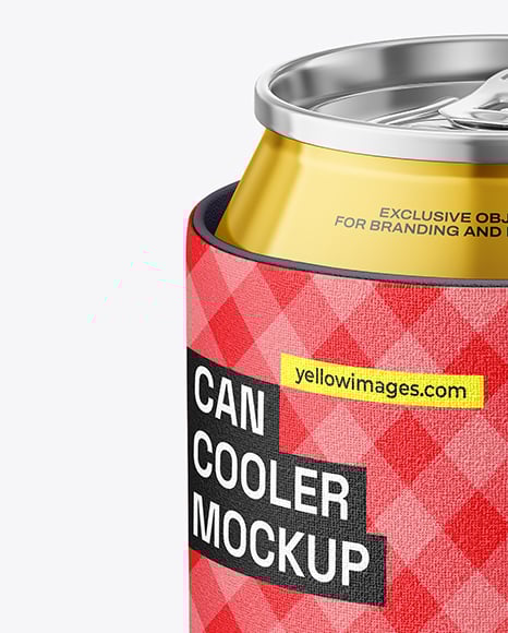 Fabric Stubby Holder - 330ml Can Cooler Mockup