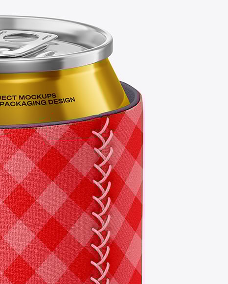 Fabric Stubby Holder - 330ml Can Cooler Mockup