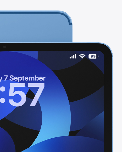Two iPad Pro Mockup – Front & Back View