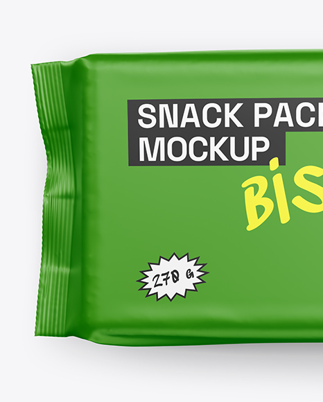 Matte Snack Pack Mockup - Top View