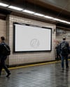 Billboard in the Subway Mockup