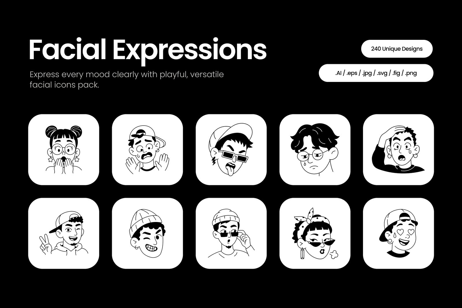 Facial Expressions Icons