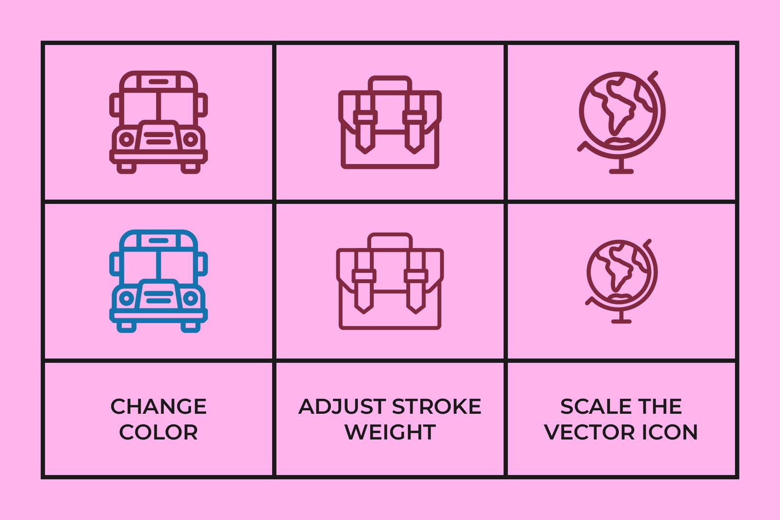 Education Line Icons