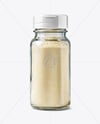 Spice Glass Jar with Garlic Powder Mockup