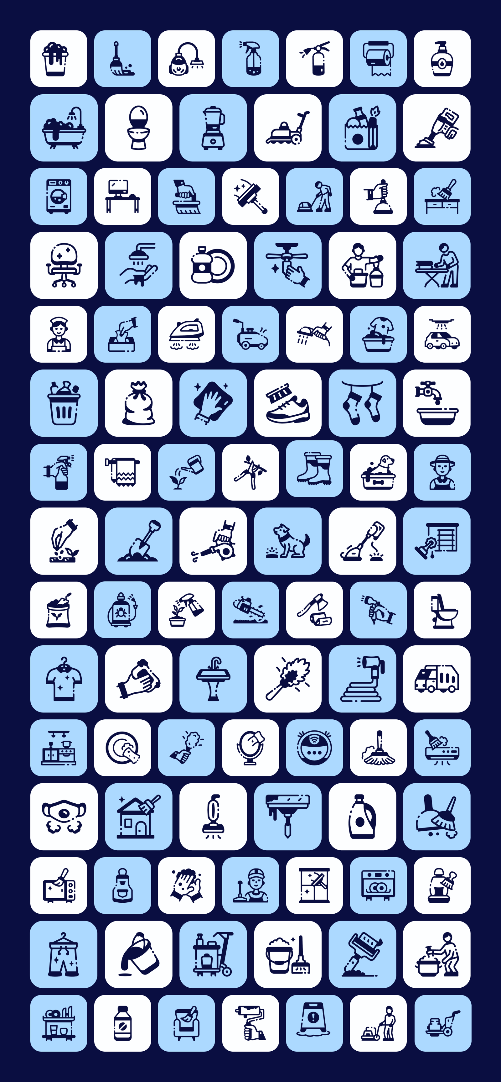 Family and Daily Life Icon Set