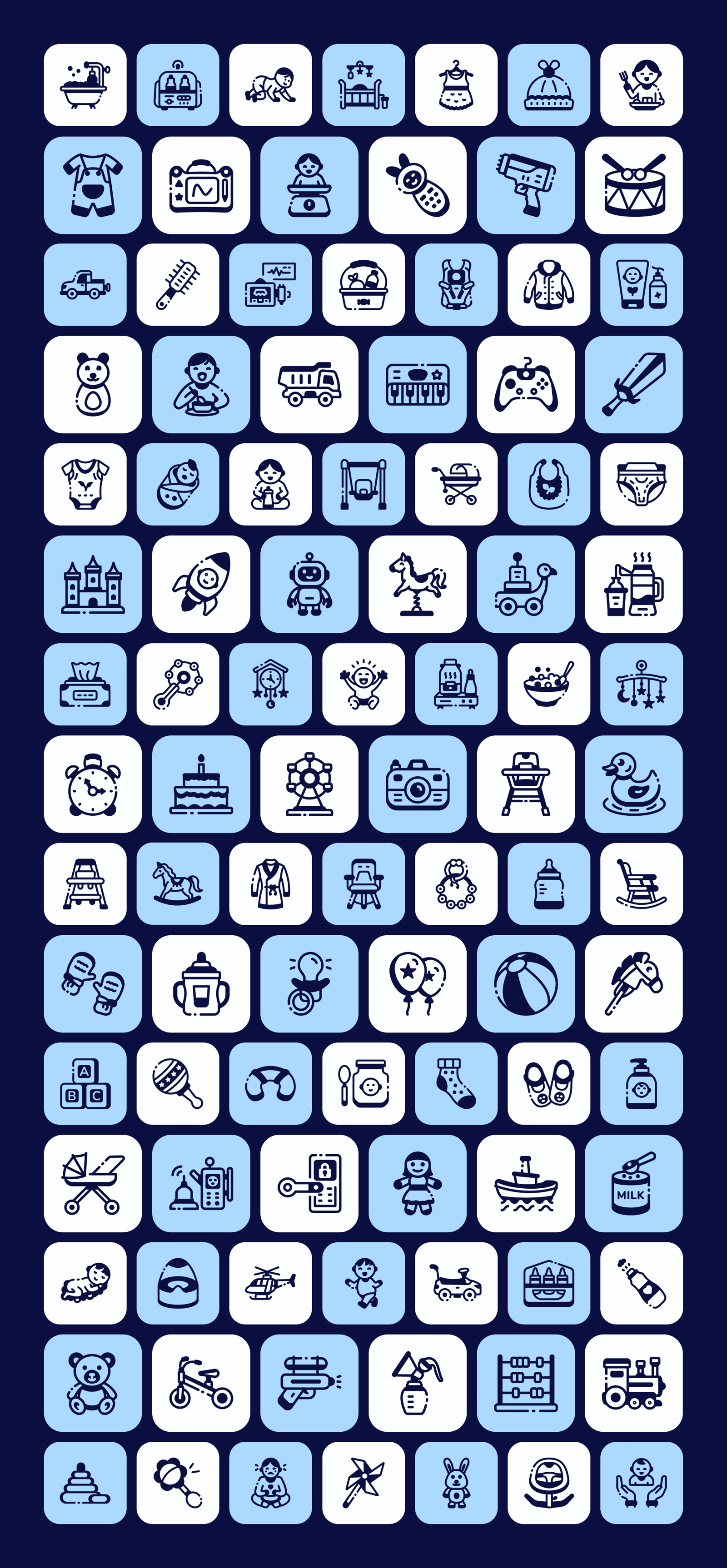 Family and Daily Life Icon Set