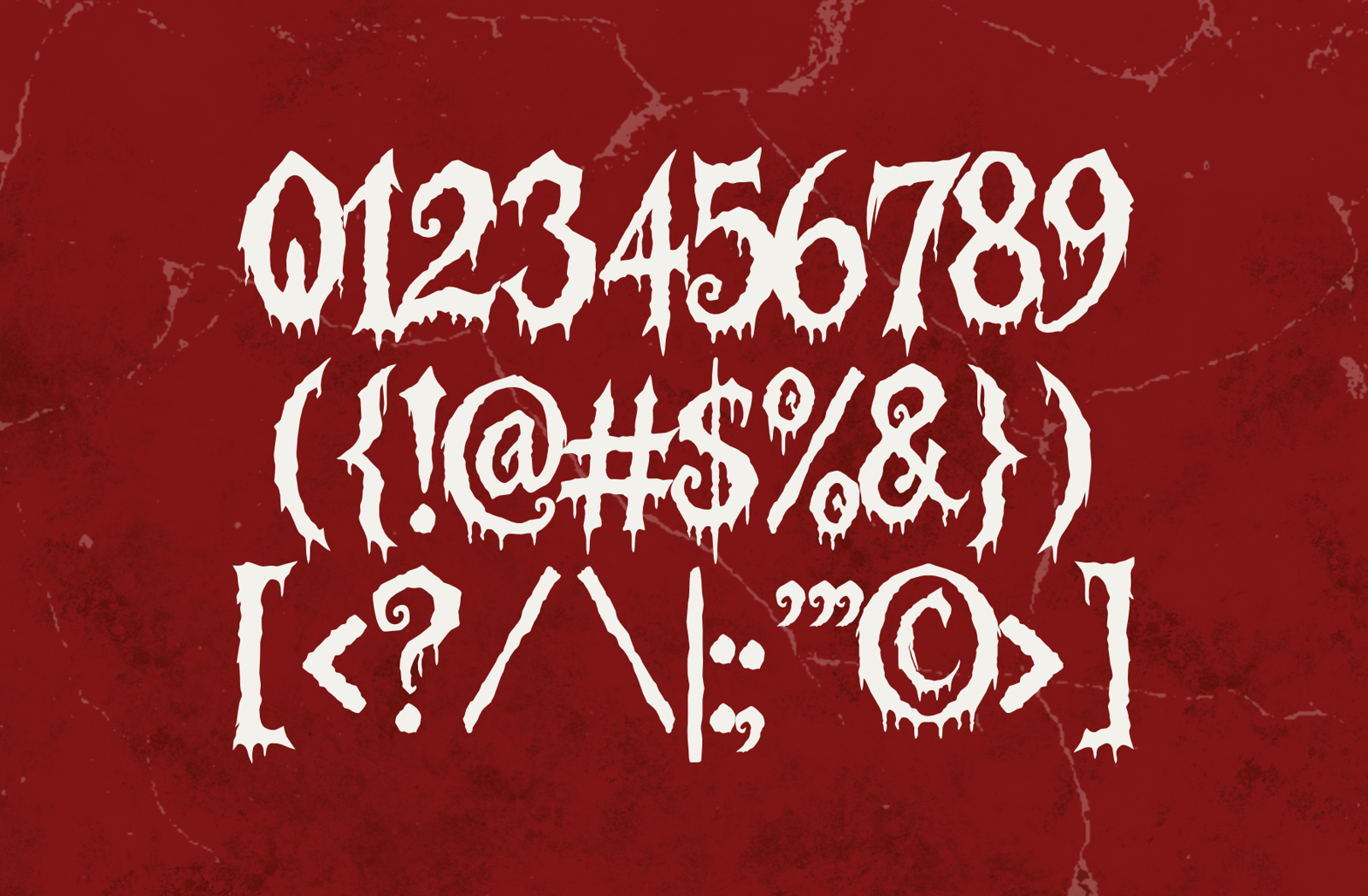 Fates Borgnes – Bloody Horror Font