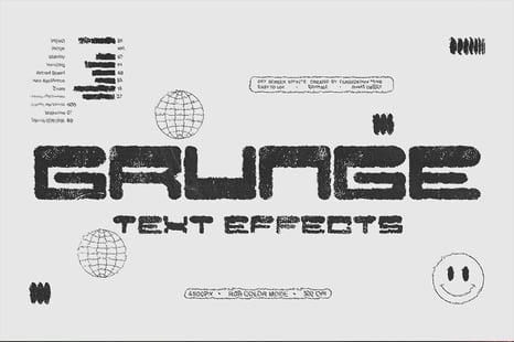 Grunge Text Effects – 2 PSD Files - Retro overlay