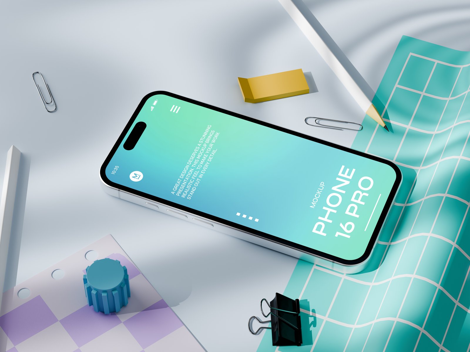 Stylish Phone 16 Pro Mockup