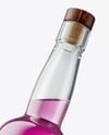 Tall Clear Glass Liquor Bottle Mockup