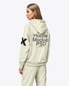 A Woman in a Hoodie Mockup
