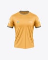 Round Collar Rugby Jersey Mockup - Front View