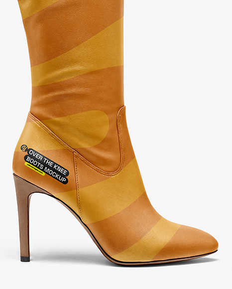 Women's Over-The-Knee Boot Mockup