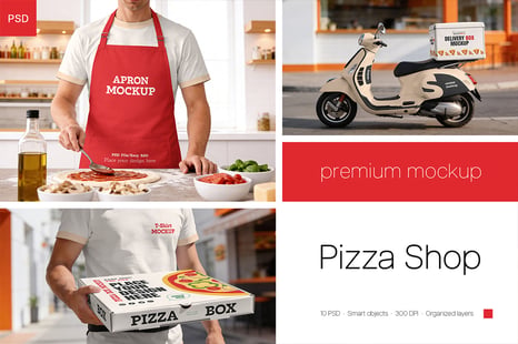 Pizza Shop Mockup Bundle - Ruminating bundle bundle bundle bundle bundle bundle bundle typeface