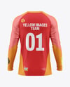 Training Long Sleeve Jersey Mockup -Back View