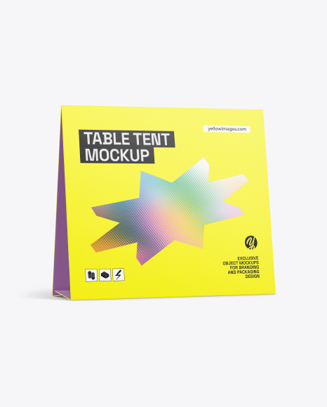Paper Table Tent Mockup - Visiting card mockup