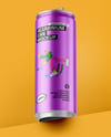 Textured Aluminium Drink Can Mockup