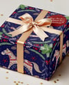 Gift Box with Bow and Confetti Mockup
