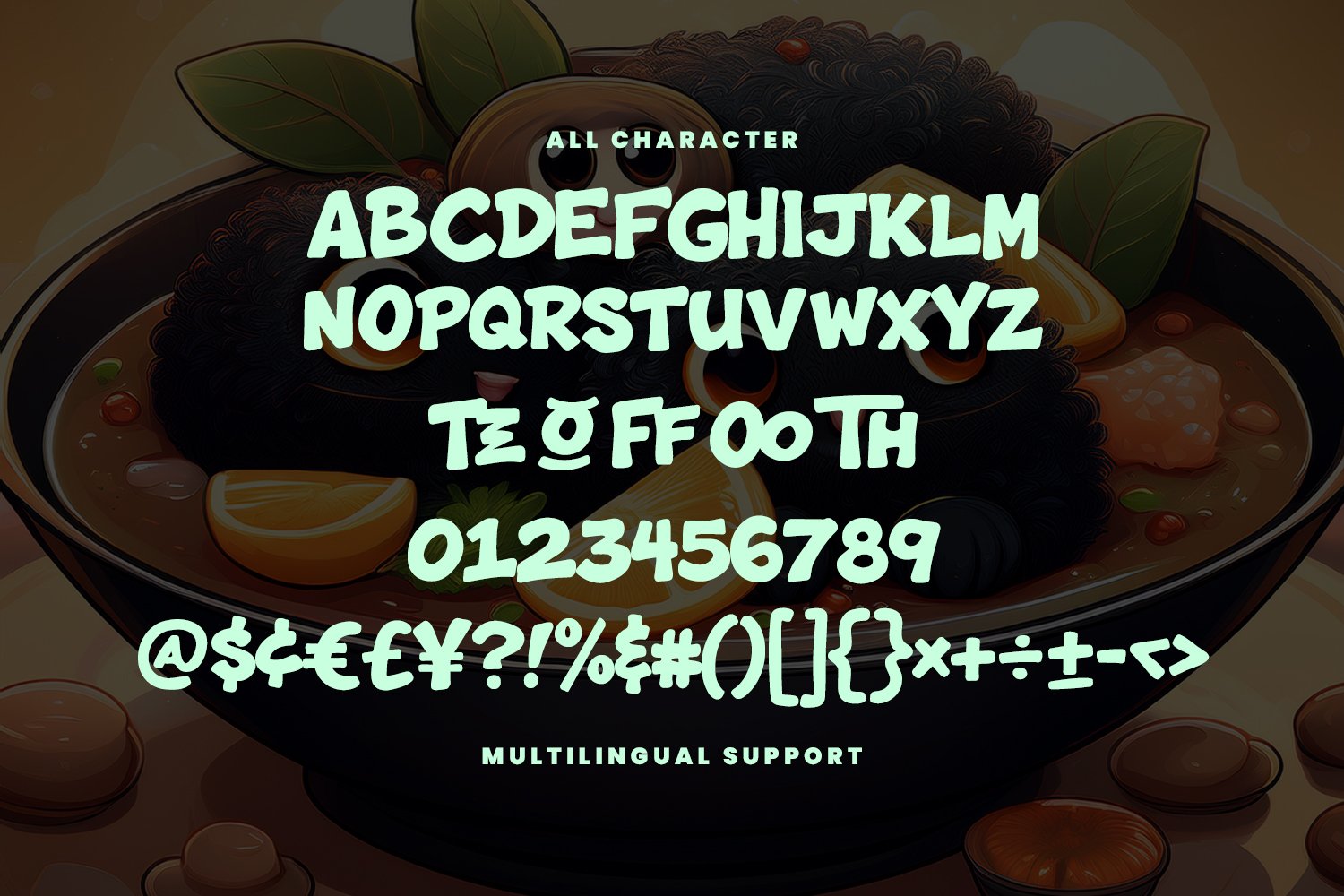 Thont Terus Playful Bold Display Font Creative