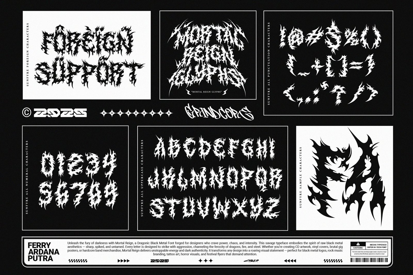 Mortal Reign | Dragonic Black Metal Font